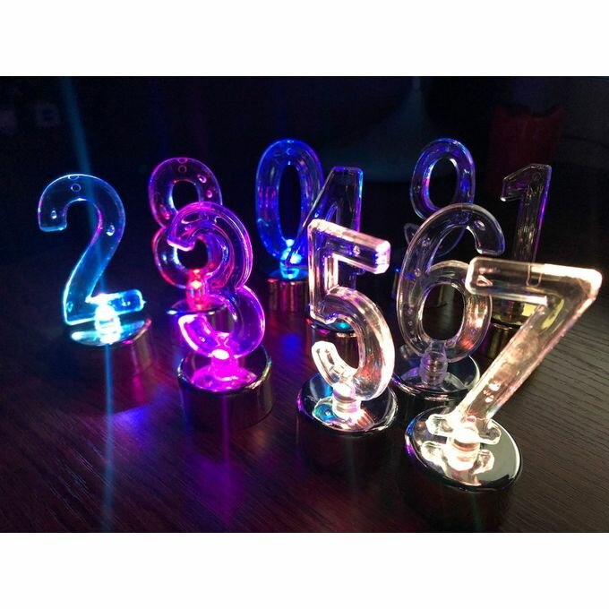 Chiffres LED Lumineux Déco