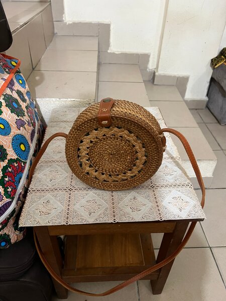 Sac à main rond en osier