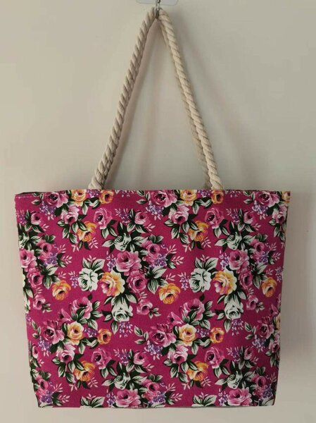 Flower Pattern Tote Bags