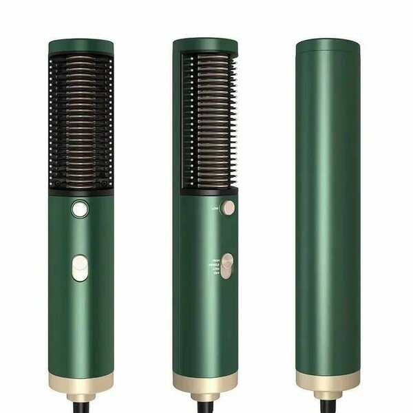 Peigne soufflant pour cheveux raides appareil de coiffure po