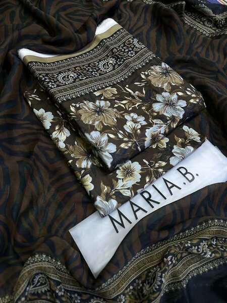 Printed lawn suit