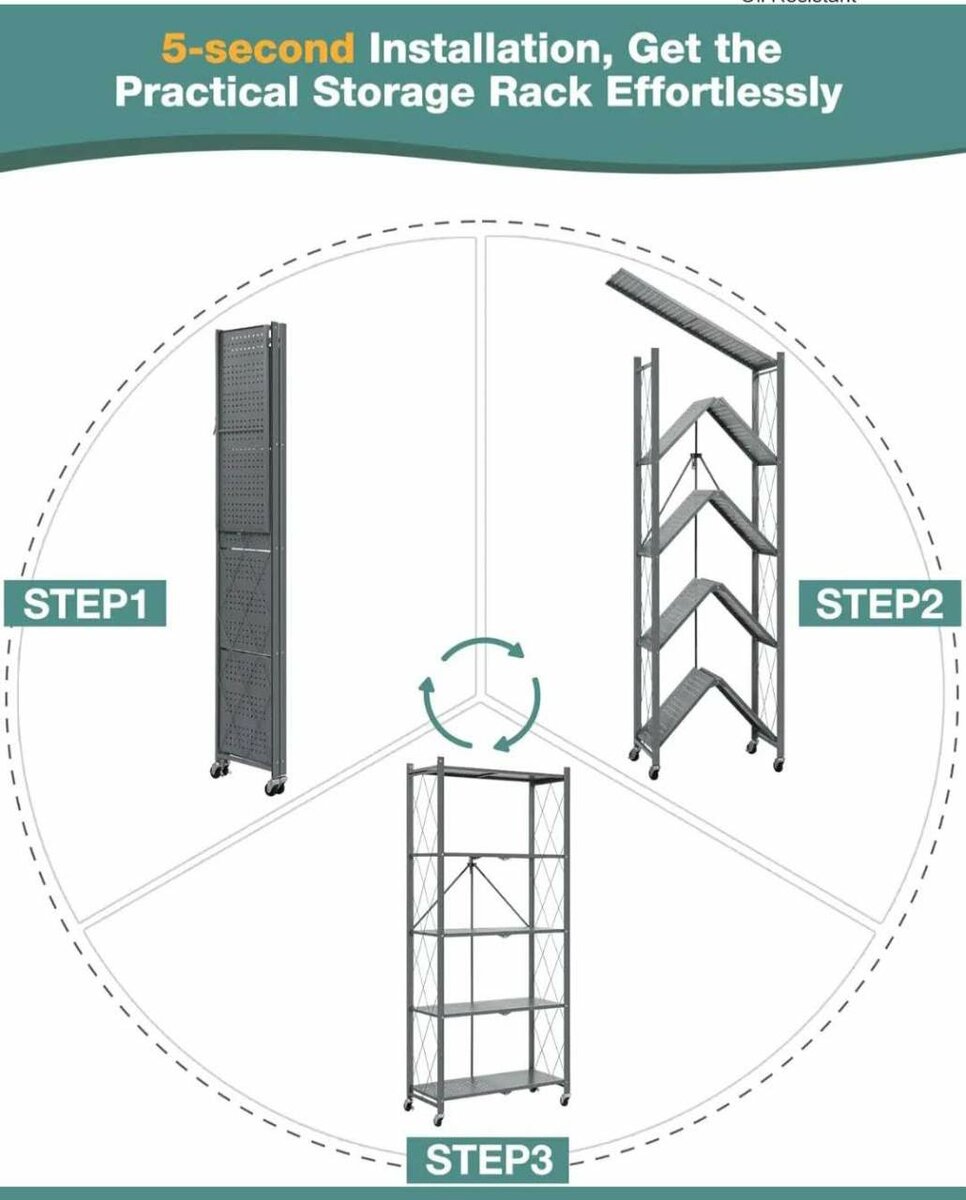 Étagère de rangement 5 niveaux