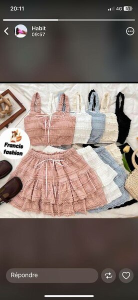 Ensemble été féminin tendance