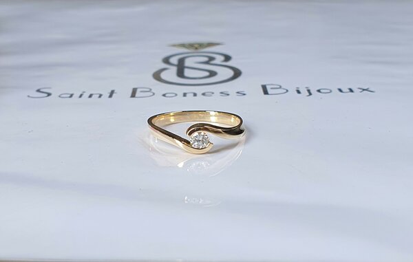 Bague alliance or jaune 18k 