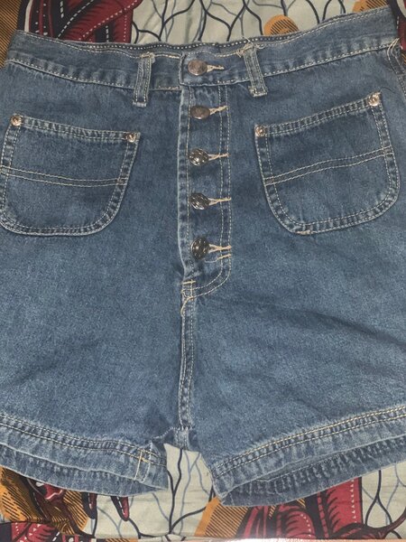 Short en jean taille haute