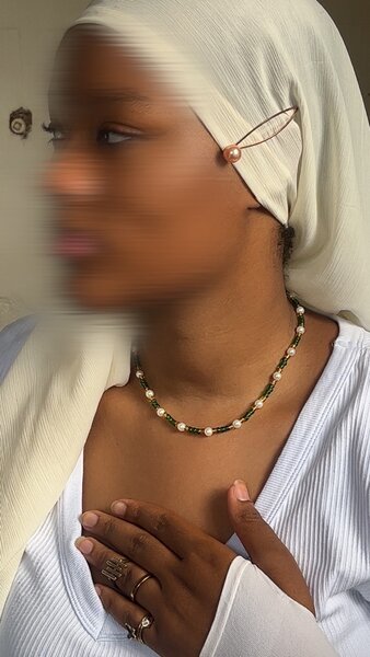 Collier perles élégantes