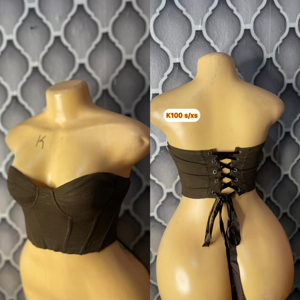 Beautiful thrifted corset tops and tops 