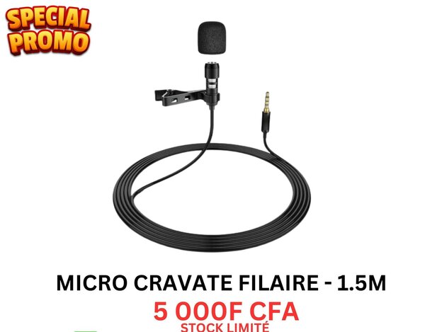 Micro Cravate Filaire - 1.5M
