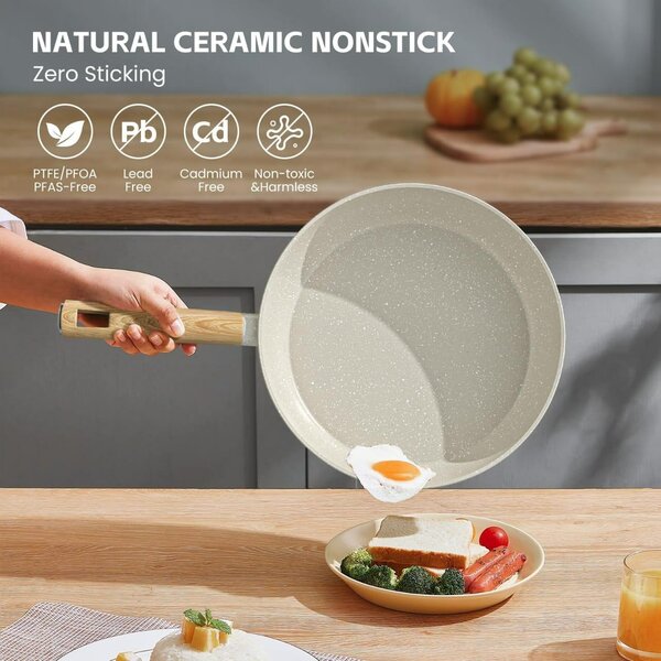 Poêle à frire anti adhésive .