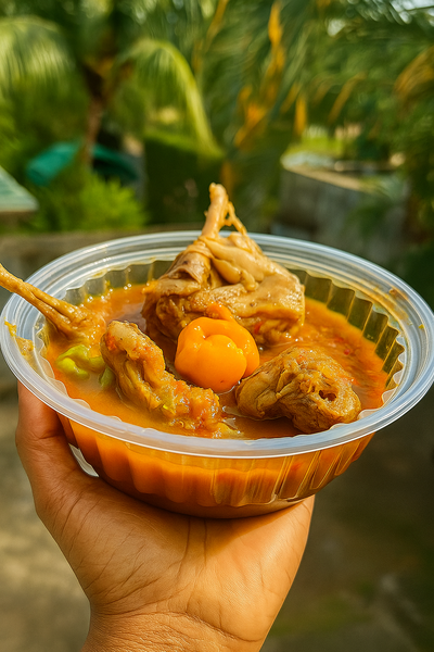 Kédjénou de lapin avec attieké