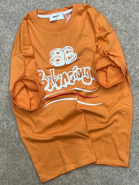 T-shirt orange unisexe