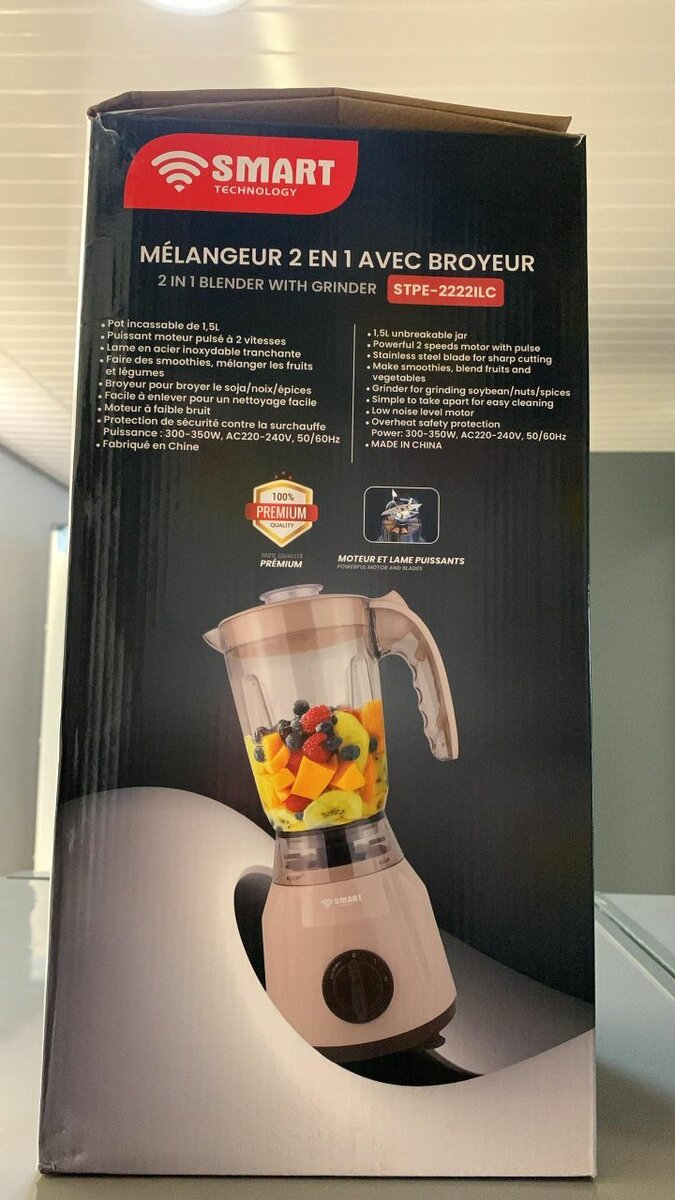 Blender 2-en-1 avec Broyeur