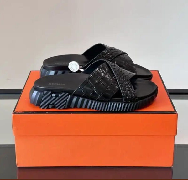 Sandales Noires Élégantes pour Hommes