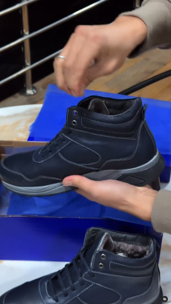 ботинки черные мужские