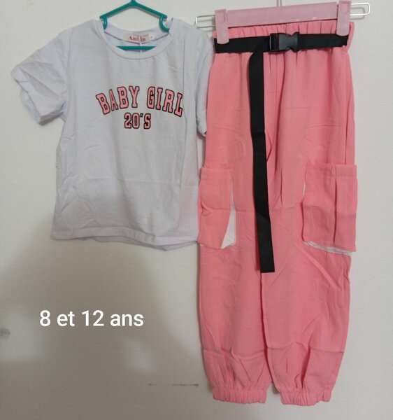 Ensemble Fille T-shirt et Pantalon