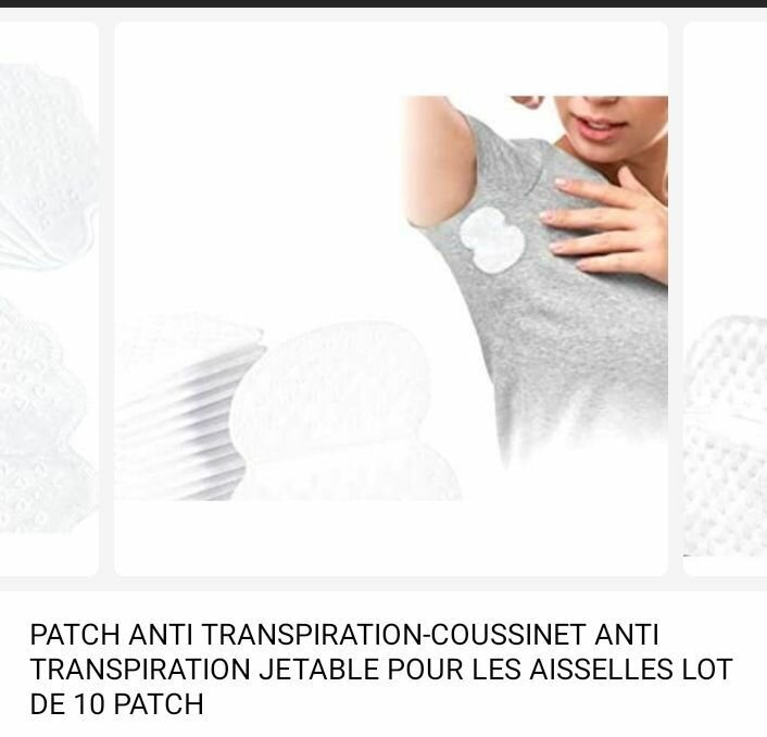 Patch anti transpiration coussinet