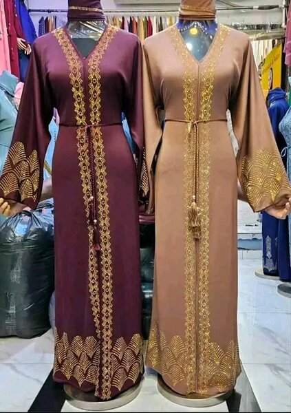 Robe Abaya Longue Élégante