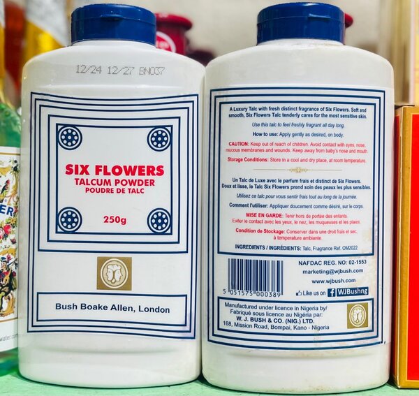 Six Flowers Talc 250g