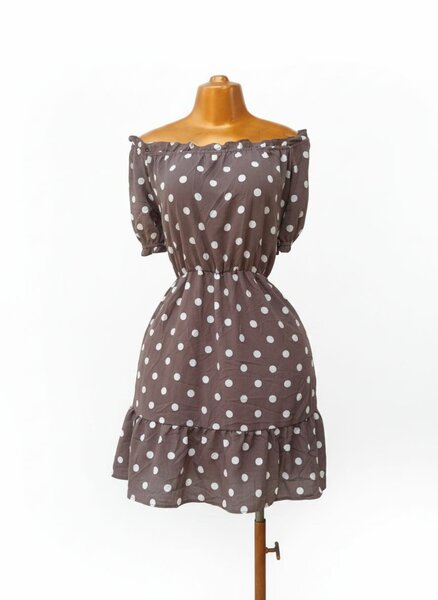 Robe à pois élégante femme