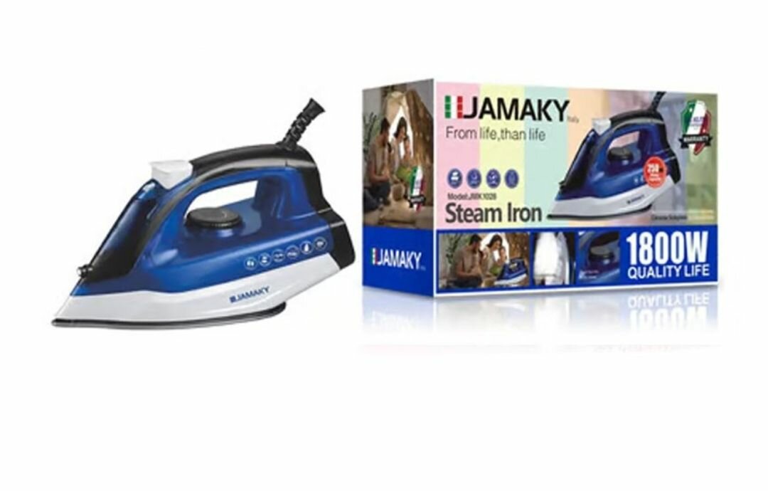 1800W 250ML CERAMIC GLAZED PLASTIC SOLE PLATE STEAM SPRAY