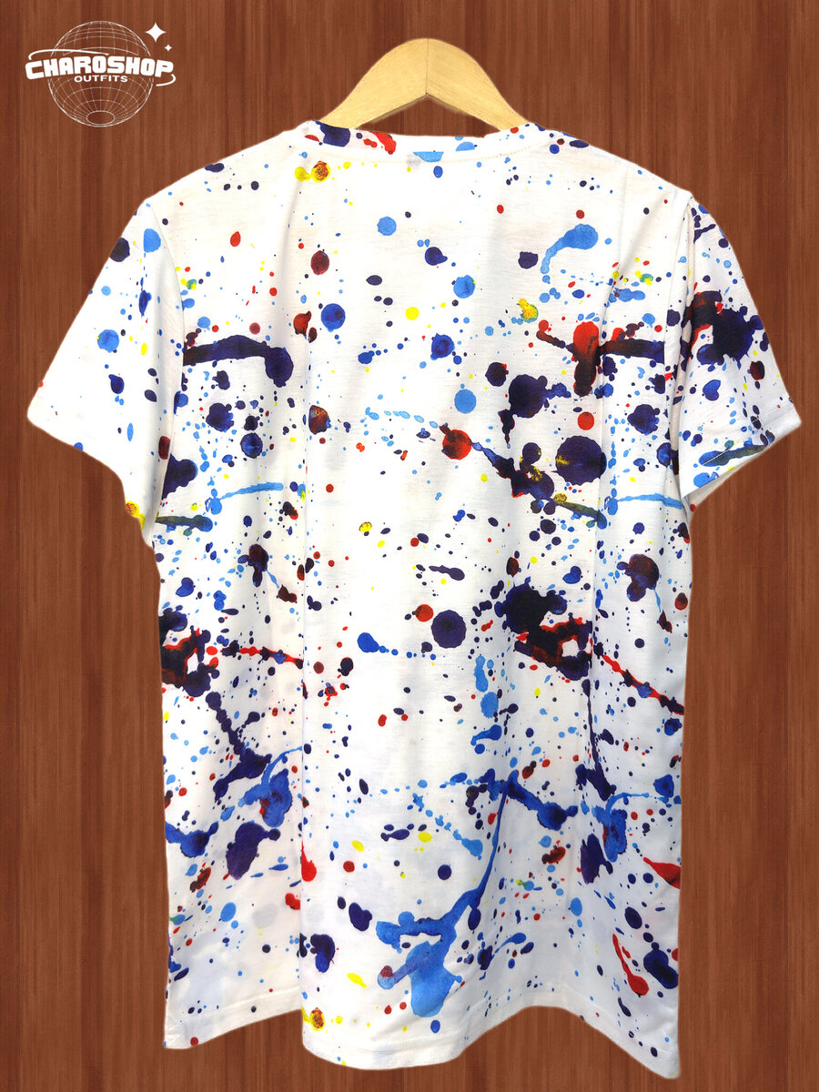 T-shirt peinture éclatante