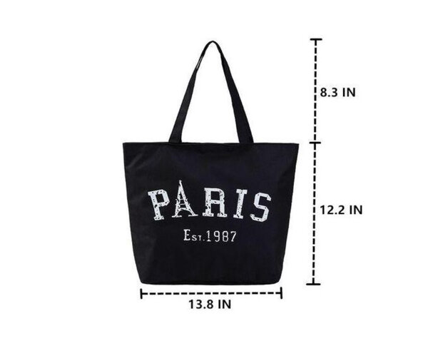 Sac fourre-tout Paris noir