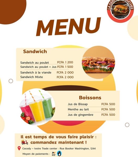 Sandwich au Poulet + Jus