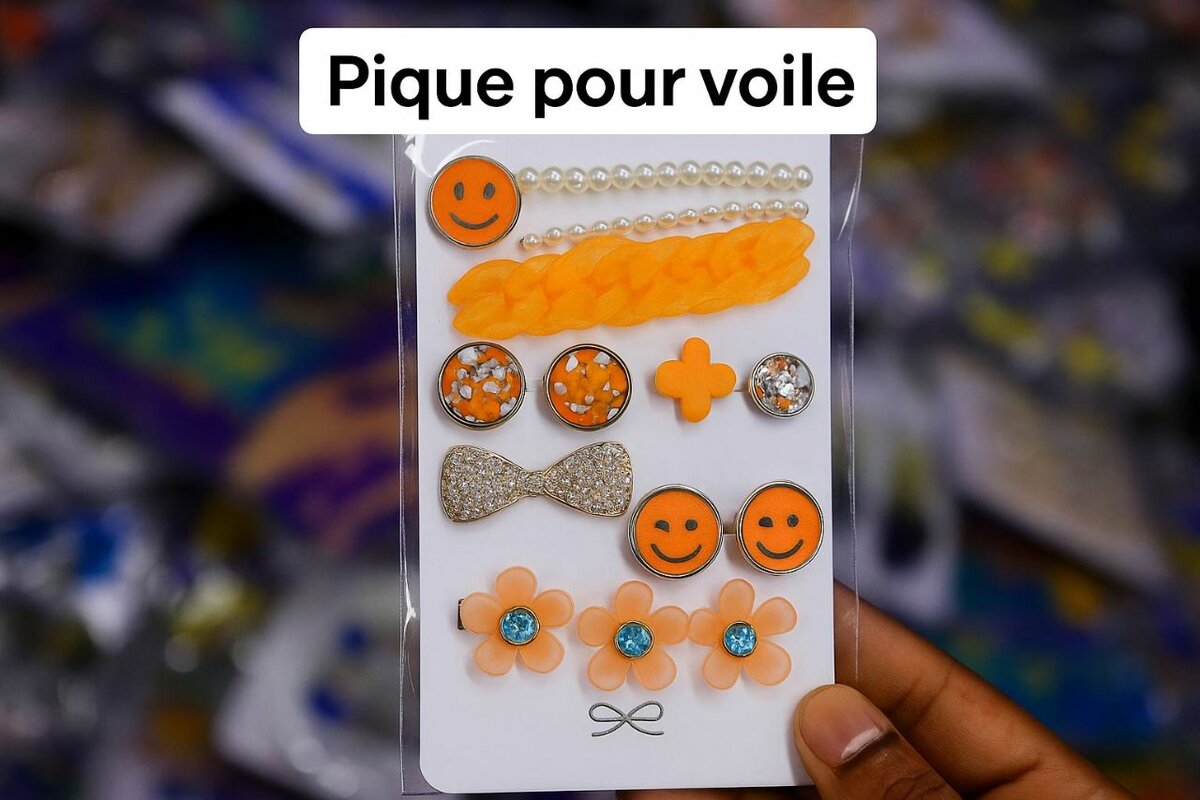 Pinces Piques Voile Colorées