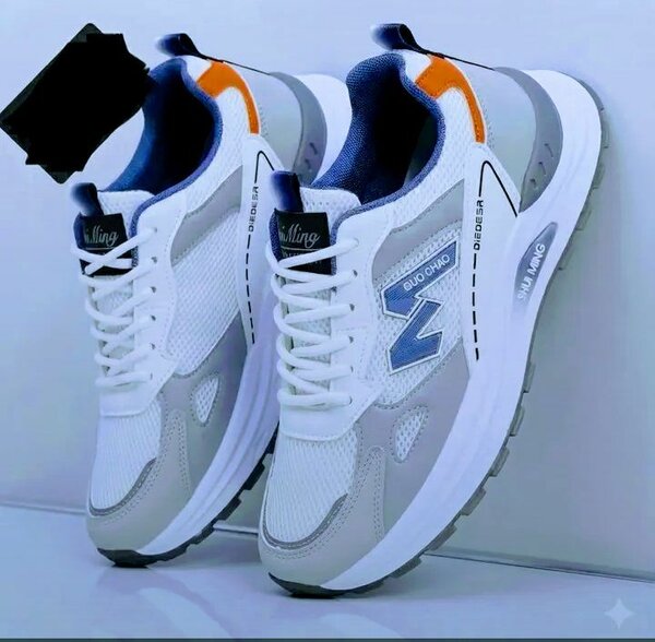 Baskets blanches sport confort