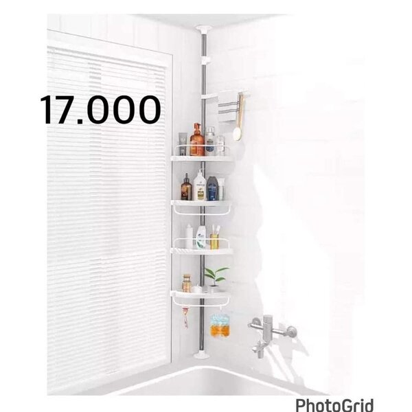 Etagère murale d'angle pour salle de bain