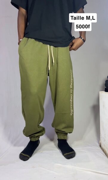 Pantalon de jogging vert olive