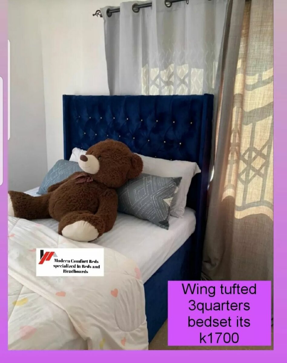 Wing tufted 3 quarters bedset