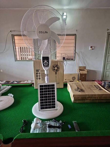 Electric Rechargeable Solar Fan