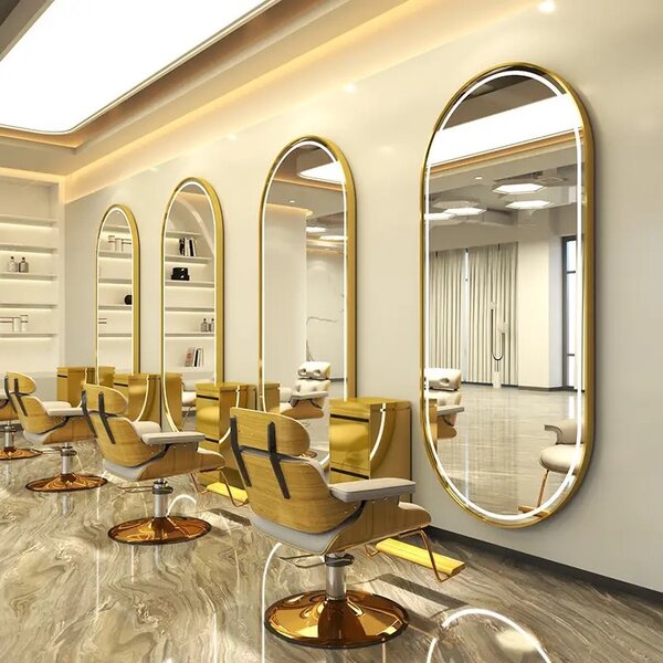 Luxury salon mirror with led