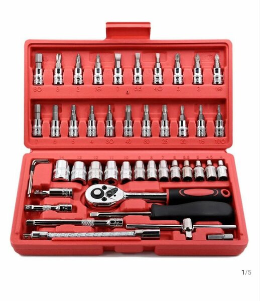 Coffre a cliquets 46 pièces