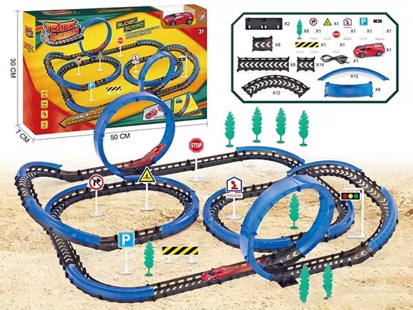 Circuit de course à boucles