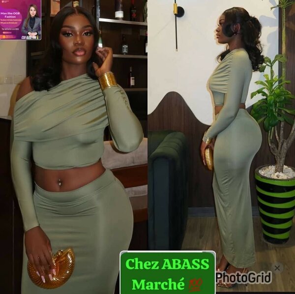 Robe verte chic soirée