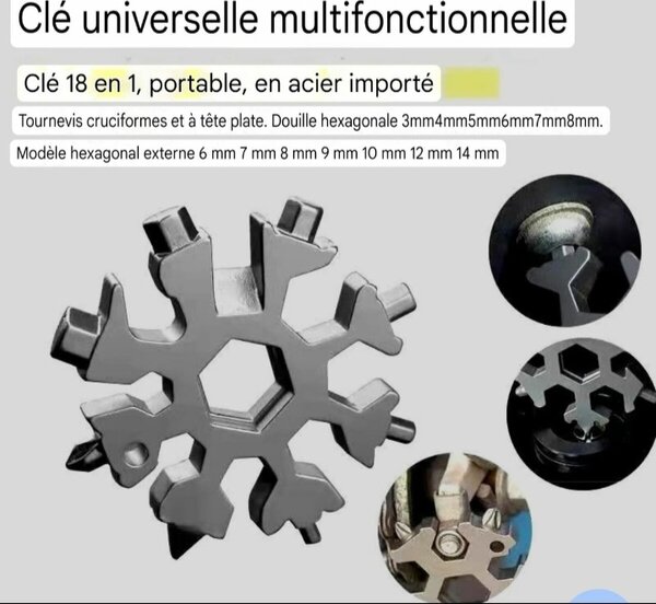 Clé multifonction 18 en 1