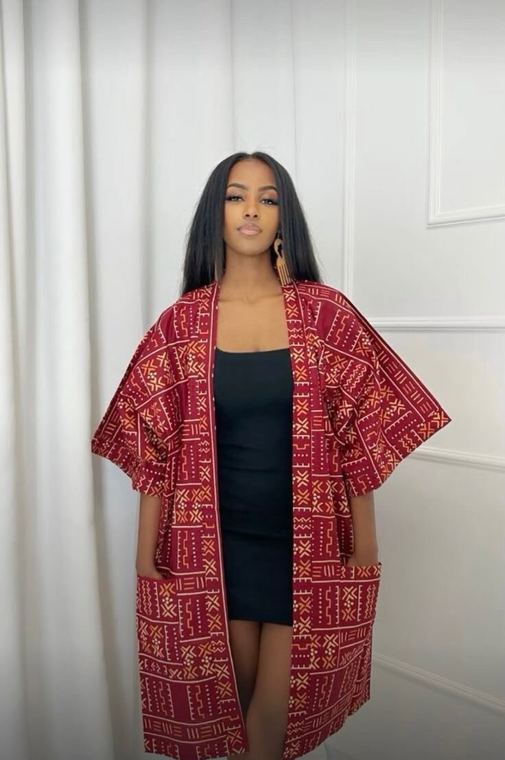 Veste Kimono Africain Chic