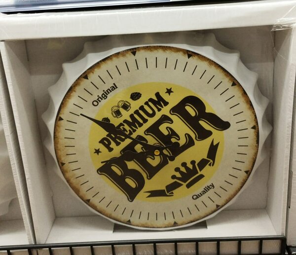 Horloge Murale Capsule de Bière