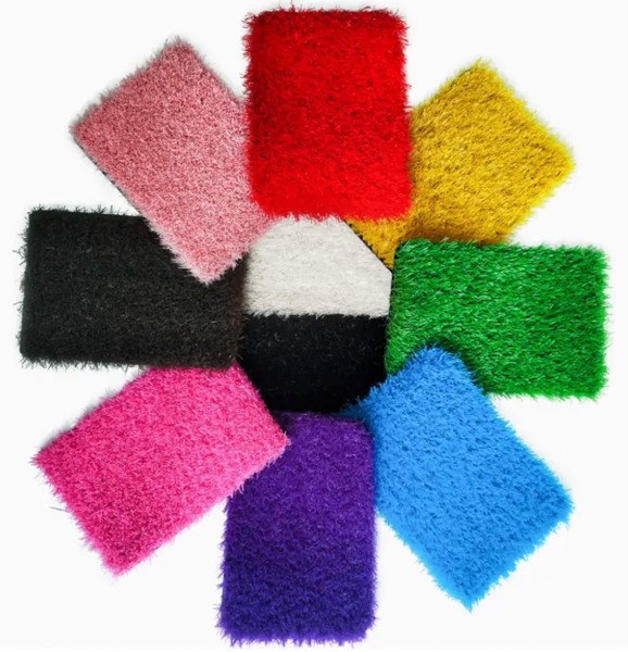 Tapis peluche doux multicolore