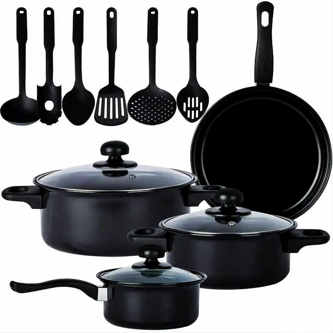 ENSEMBLE DE SOUPIÈRES ET USTENSILES 13 PIECES