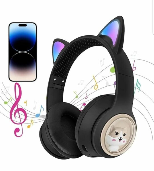Casque Bluetooth Enfant Et Adulte Akz Premium - Oreille Chat