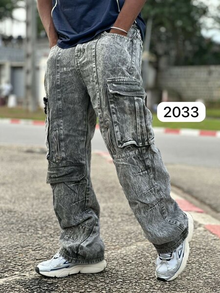 Jean cargo décontracté homme