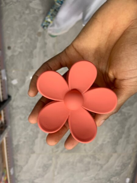 Clips en forme de fleur colorée