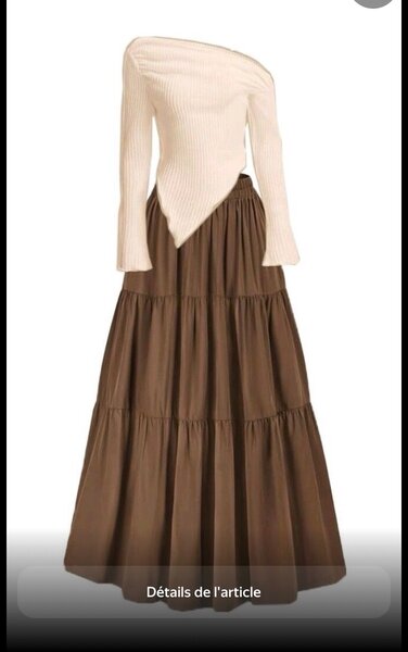 Jupe Longue Volantée Femme