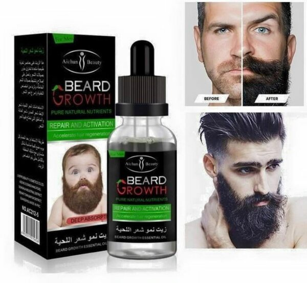 Huile de pousse barbe BEARD GROWTH
