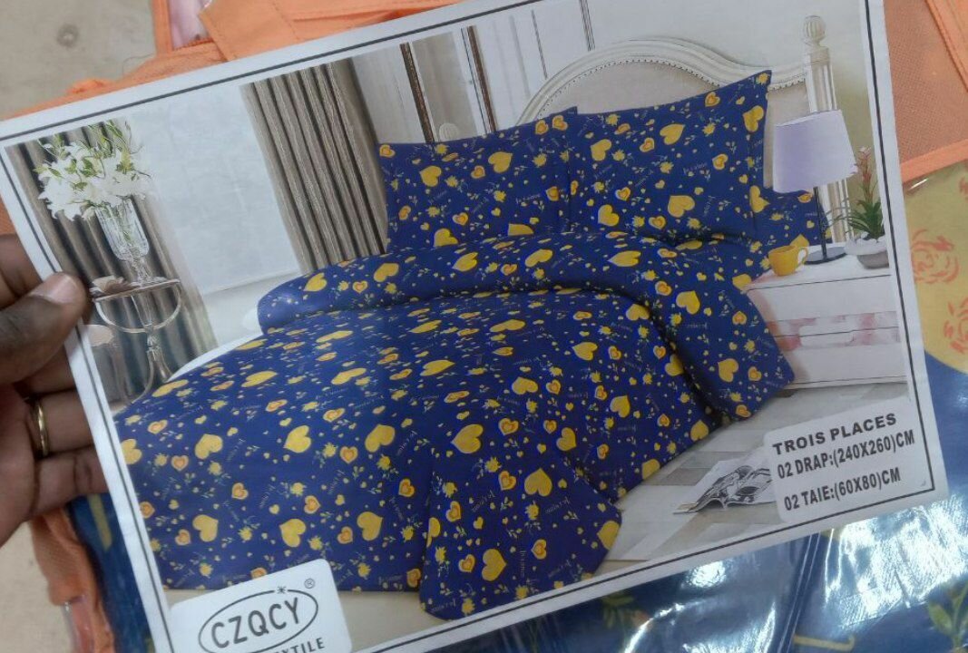 Draps 3 pièces- Ensemble De Literie 3 Places