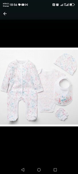 Ensemble Bébés 5 Pièces Floral