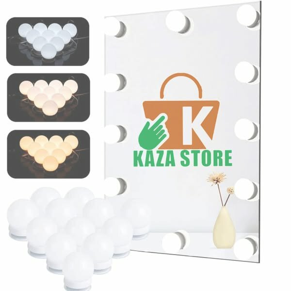 𝗔𝗠𝗣𝗢𝗨𝗟𝗘𝗦 𝗟𝗘𝗗𝗦 𝗣𝗢𝗨𝗥 𝗠𝗜𝗥𝗢𝗜𝗥𝗘 (3 couleur)  Luminosité réglable✨